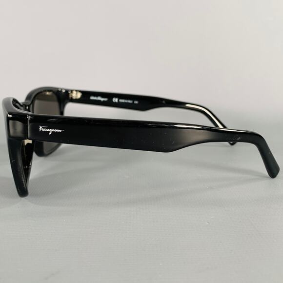 SALVATORE FERRAGAMO Black Acetate Sunglasses main image 8